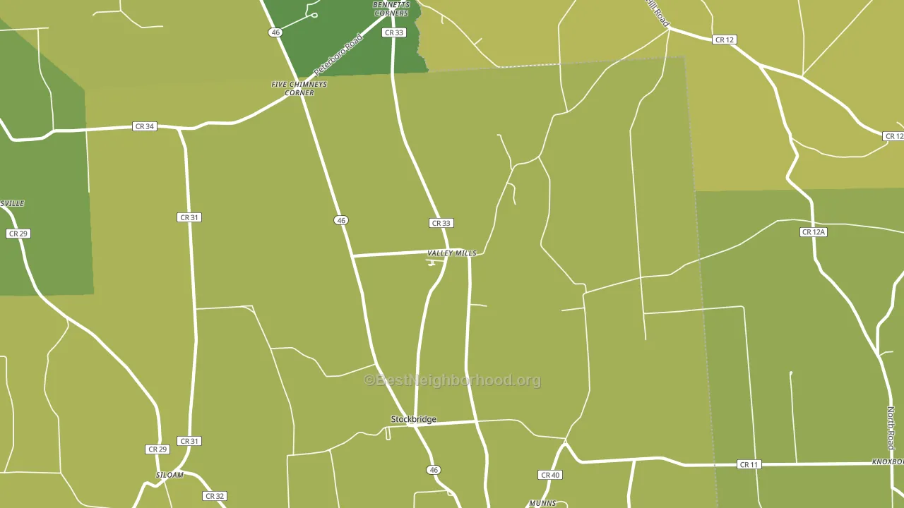 Valley Mills, NY block-group voter-turnout map