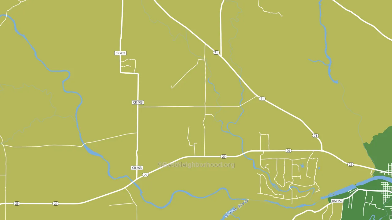 Valley Spring, TX block-group voter-turnout map