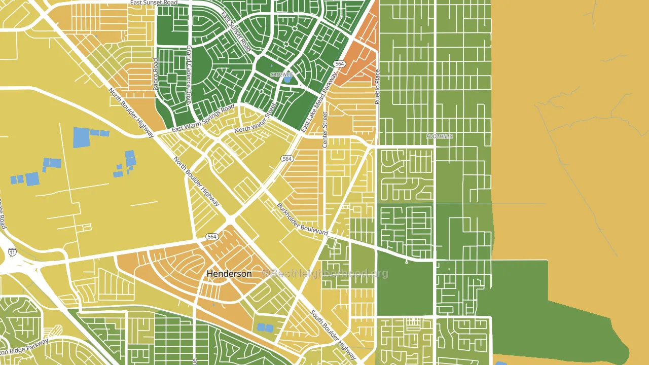Valley View, Henderson, NV block-group voter-turnout map