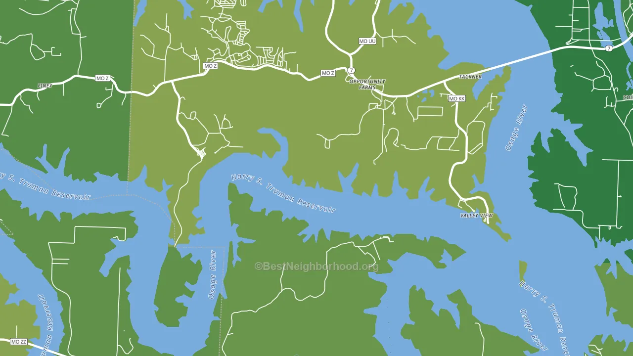Valley View, MO block-group voter-turnout map