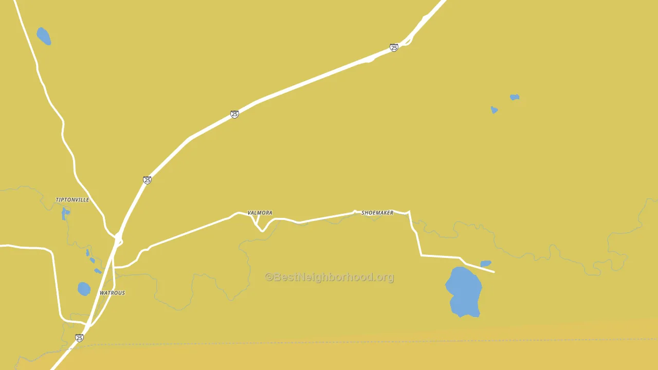 Valmora, NM block-group voter-turnout map