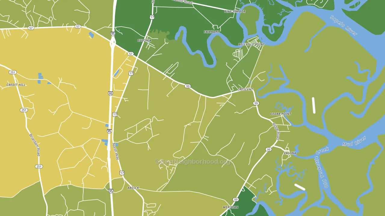 Valona, GA block-group voter-turnout map