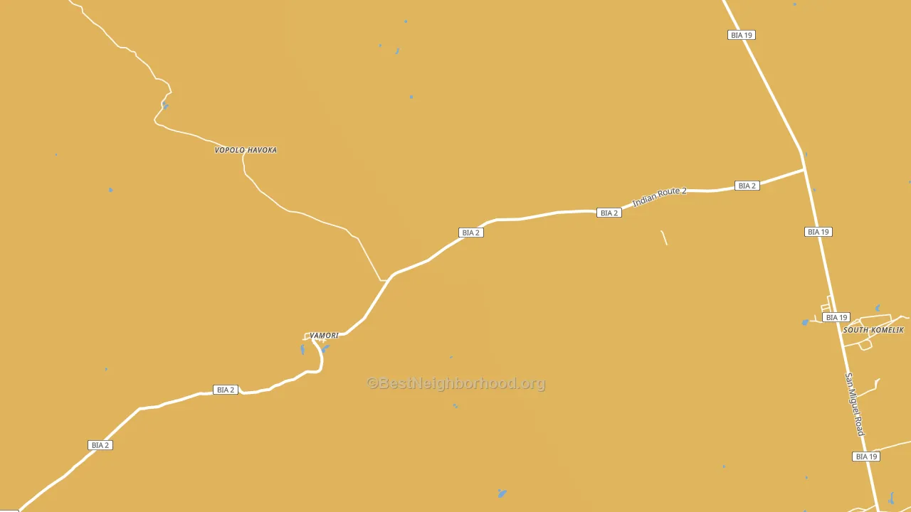 Vamori, AZ block-group voter-turnout map