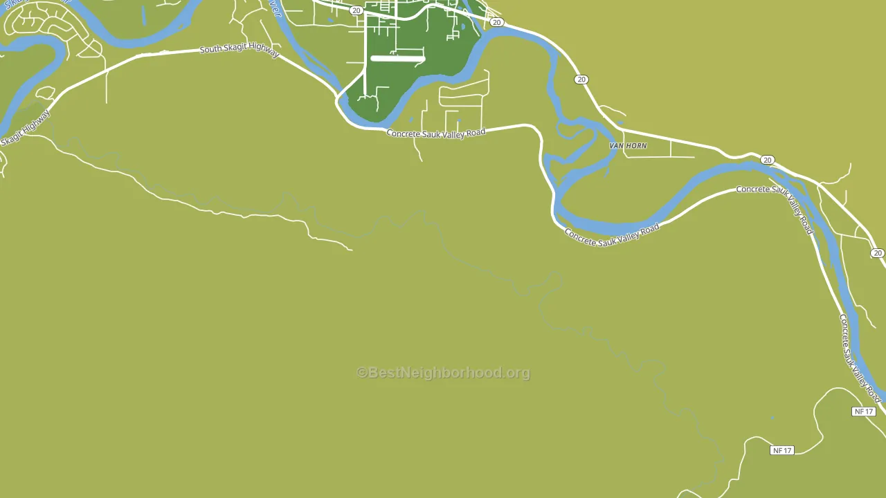 Van Horn, WA block-group voter-turnout map