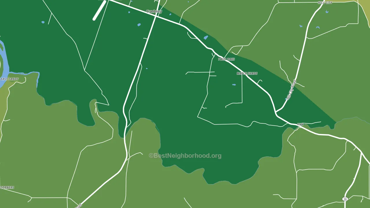 Van, PA block-group voter-turnout map