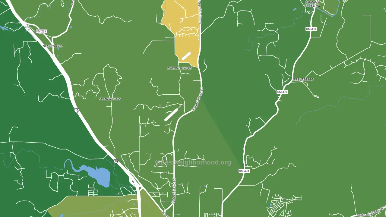 Van Raub, TX block-group voter-turnout map