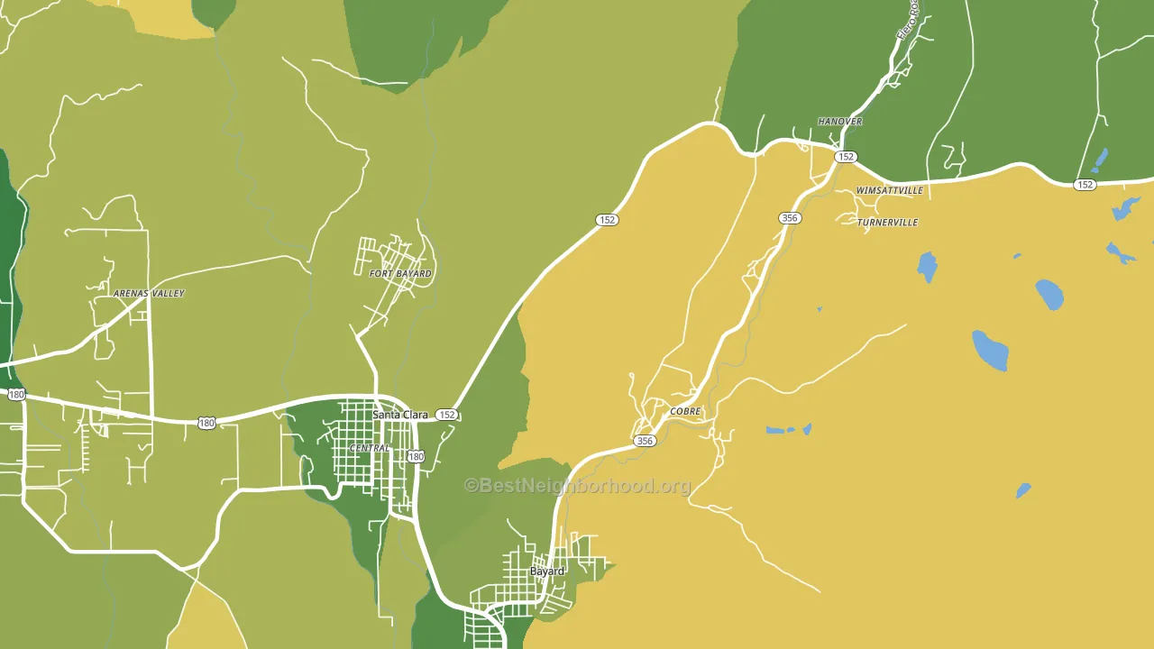Vanadium, NM block-group voter-turnout map
