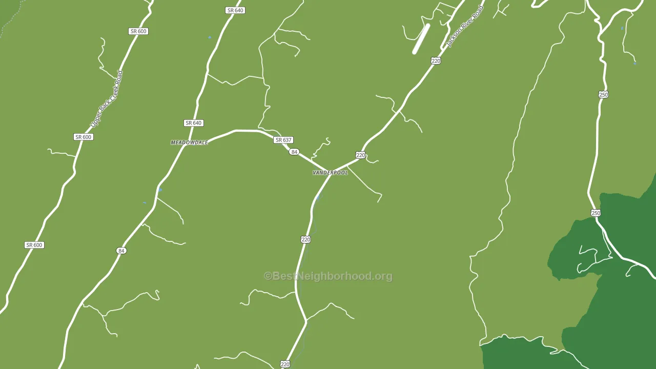 Vanderpool, VA block-group voter-turnout map