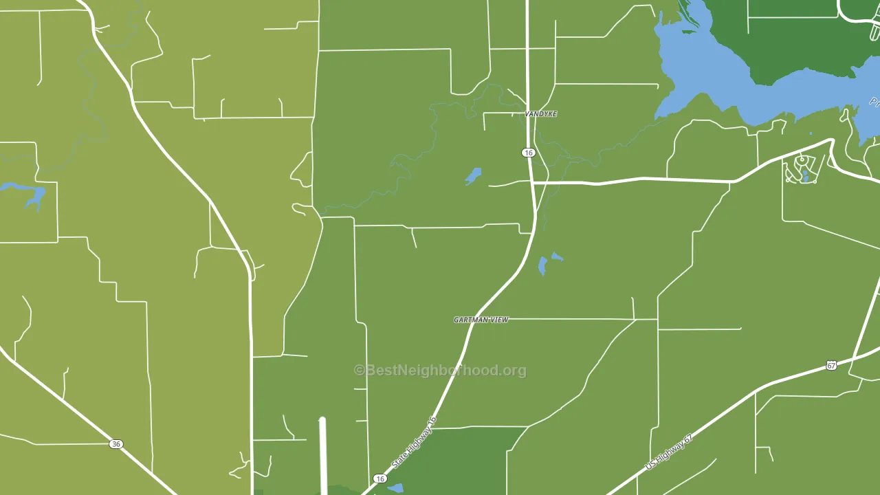 Vandyke, TX block-group voter-turnout map