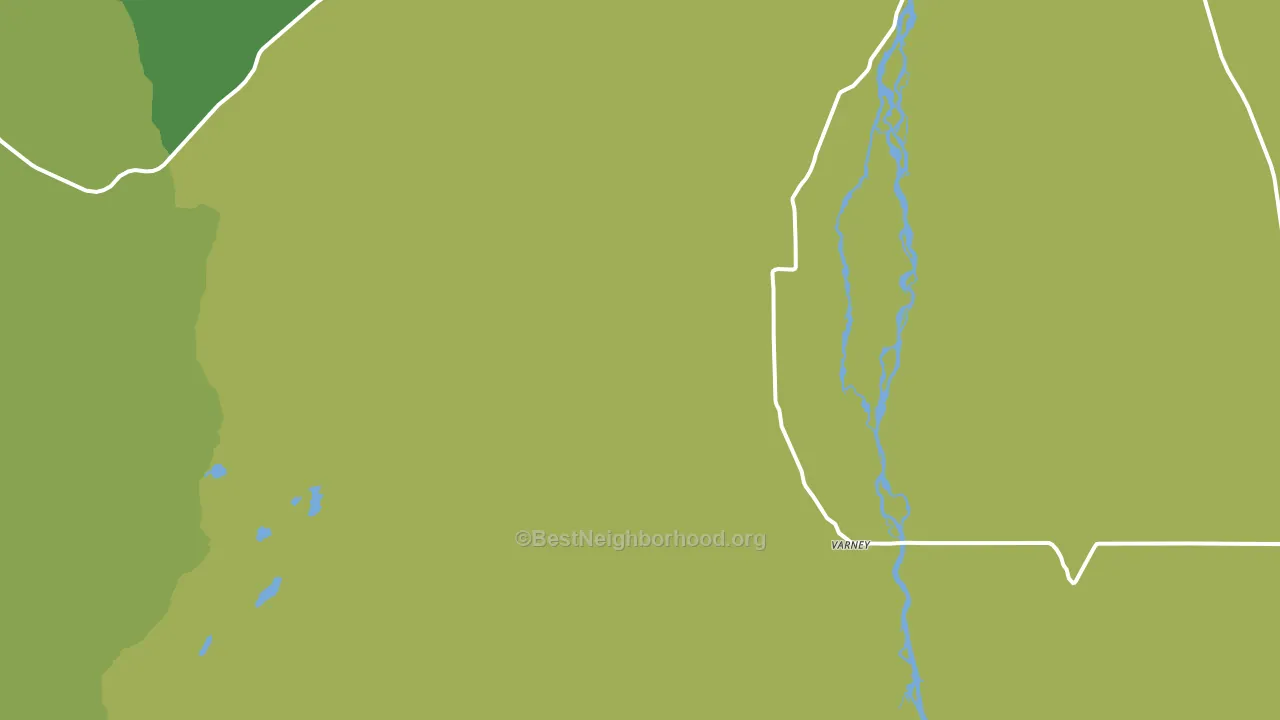 Varney, MT block-group voter-turnout map