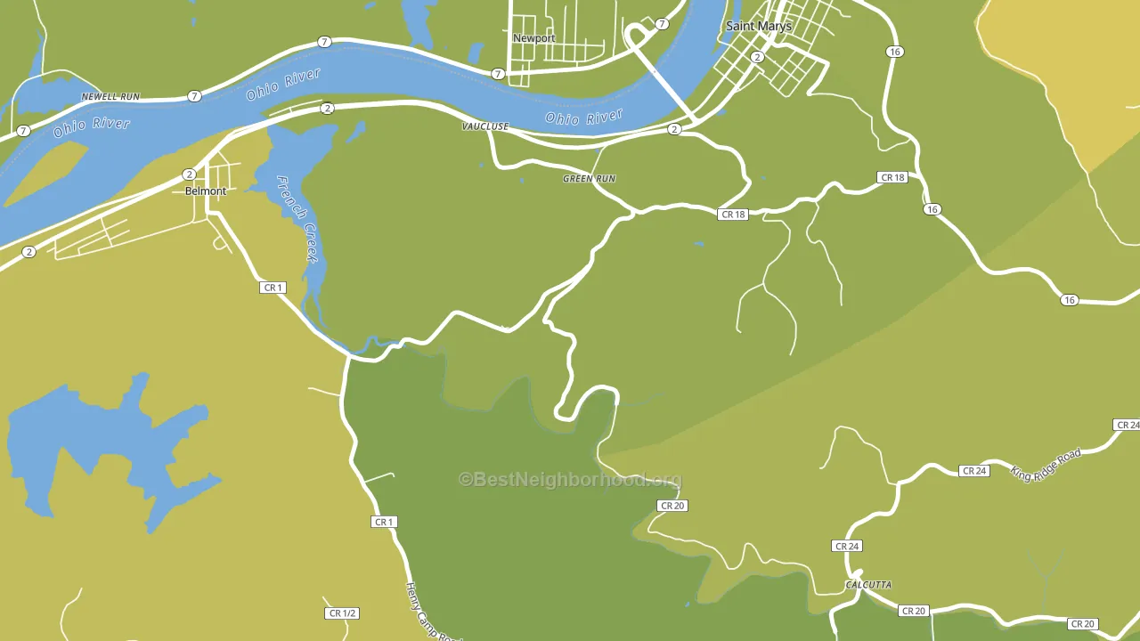Vaucluse, WV block-group voter-turnout map