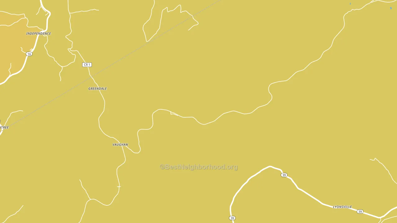 Vaughan, WV block-group voter-turnout map