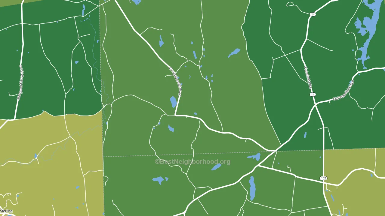 Vaughn Hollow, RI block-group voter-turnout map
