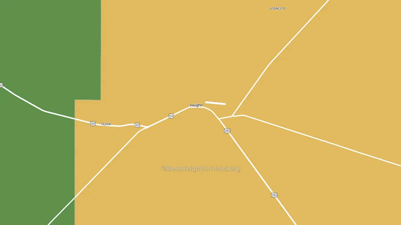 Vaughn, NM block-group voter-turnout map