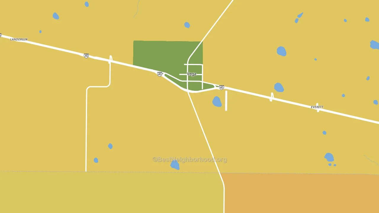 Vega, TX block-group voter-turnout map