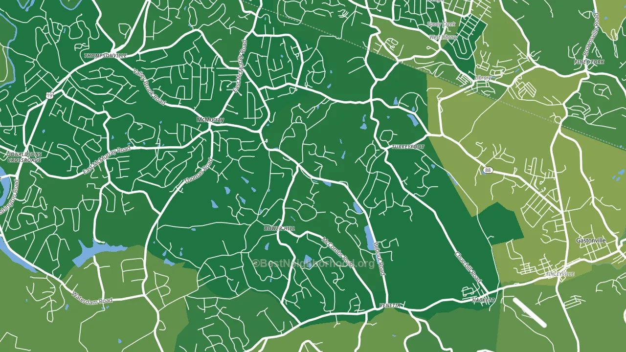 Venetia, PA block-group voter-turnout map