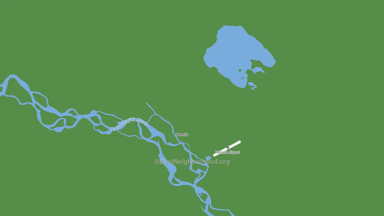 Venetie, AK block-group voter-turnout map