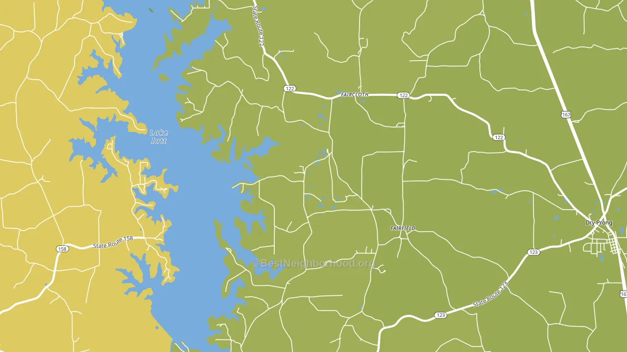 Verda, LA block-group voter-turnout map