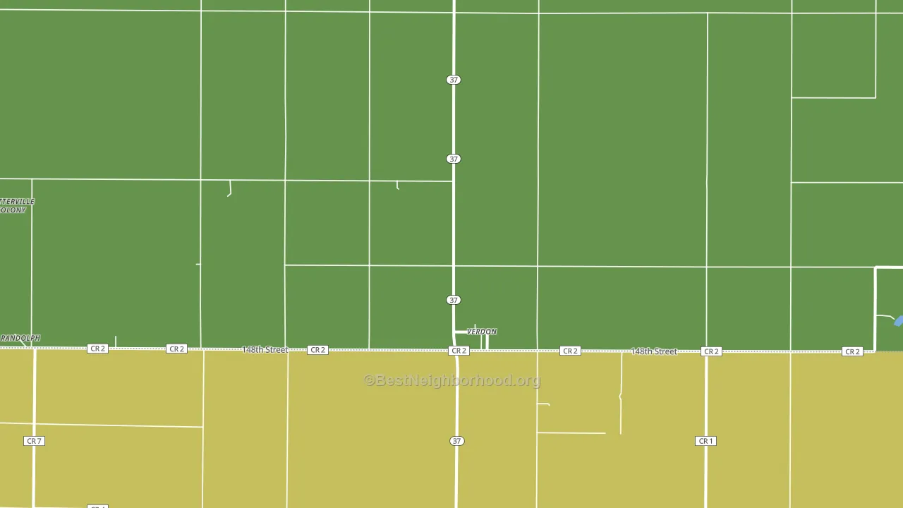 Verdon, SD block-group voter-turnout map