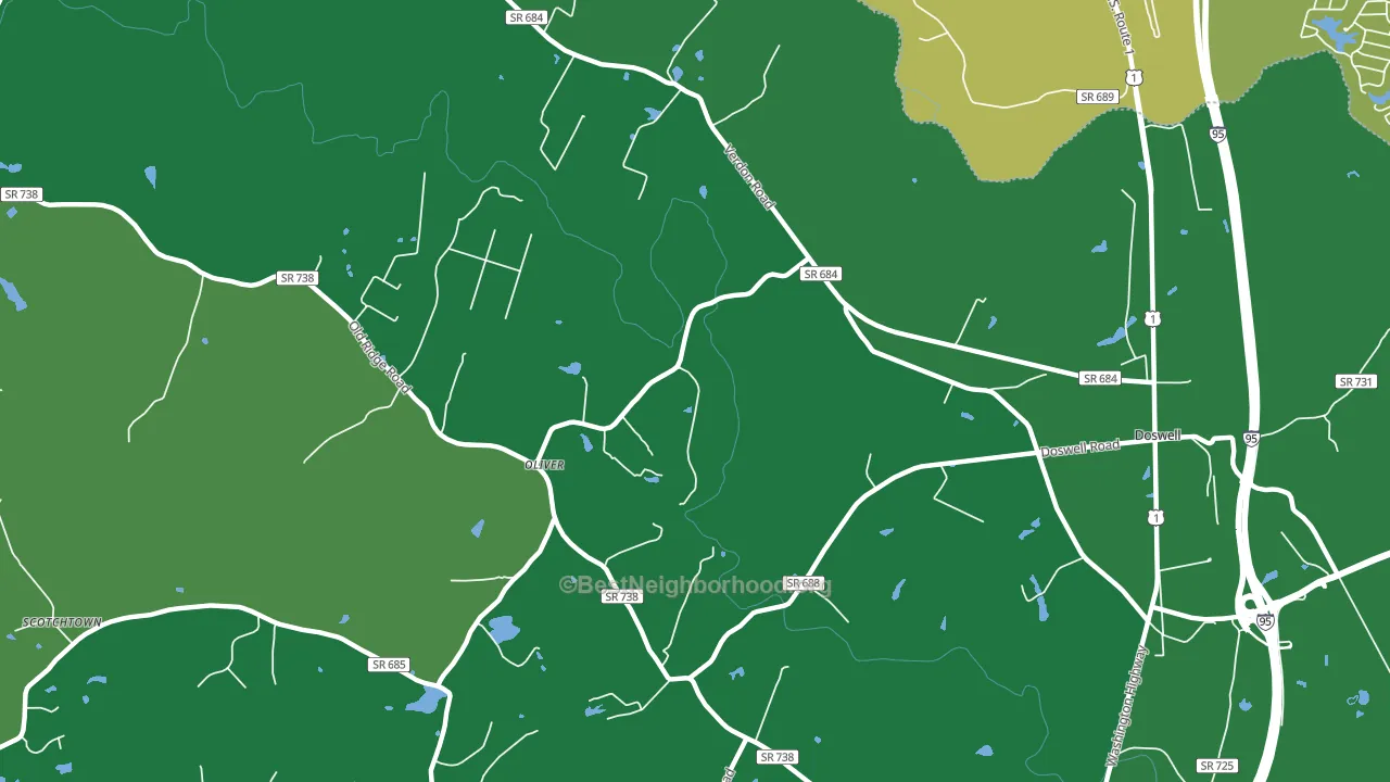 Verdon, VA block-group voter-turnout map