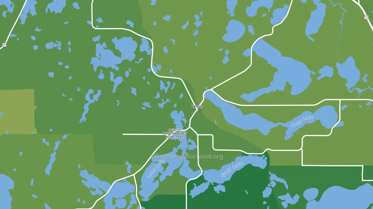 Vergas, MN block-group voter-turnout map