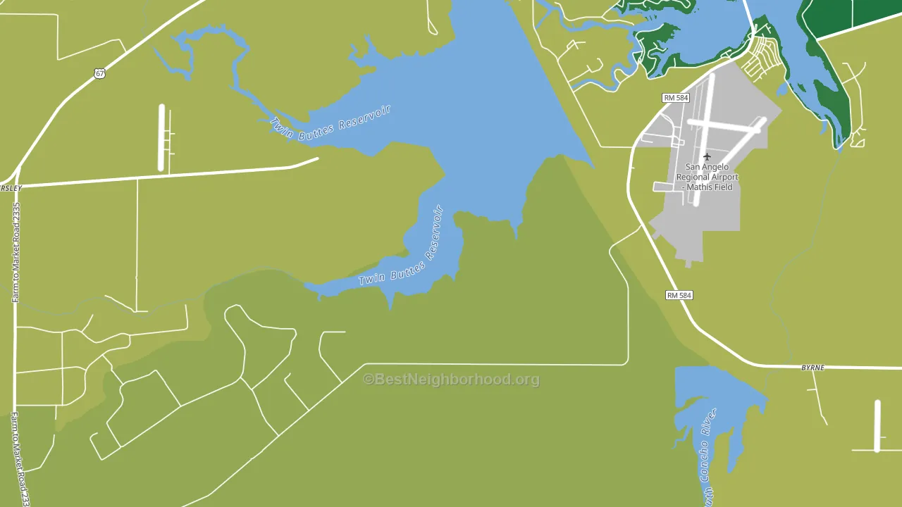 Veribest, TX block-group voter-turnout map