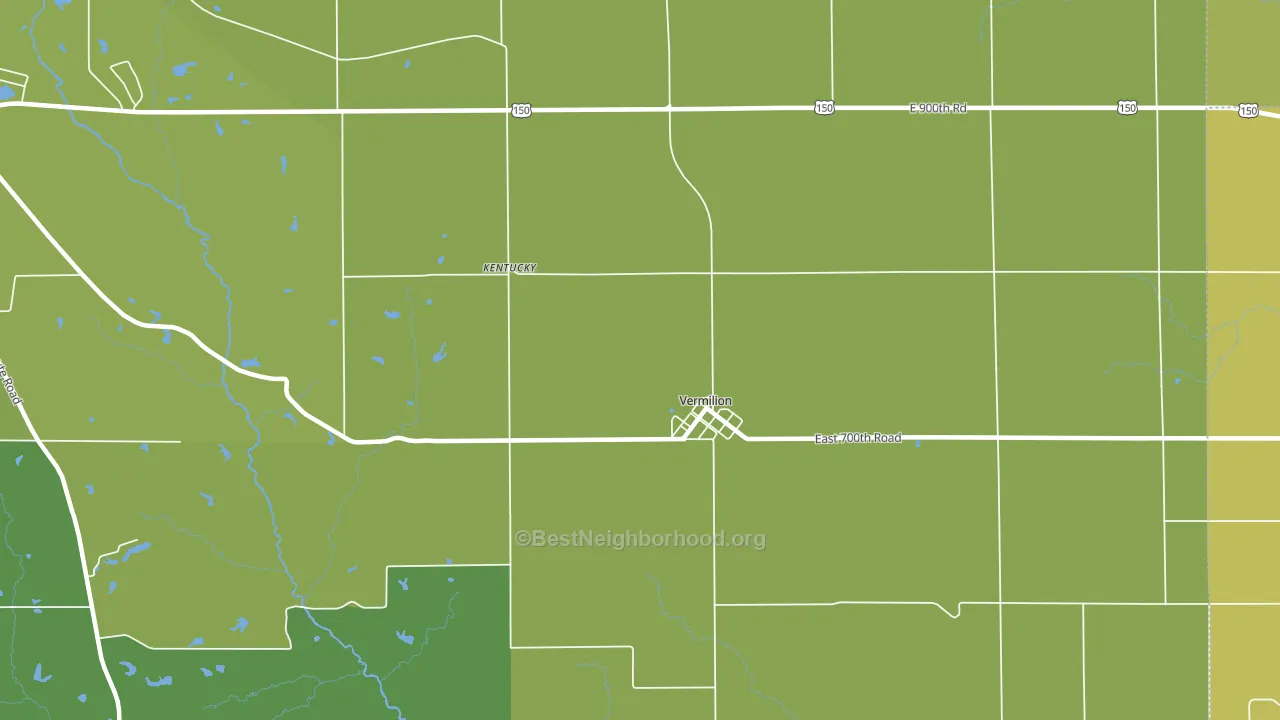 Vermilion, IL block-group voter-turnout map