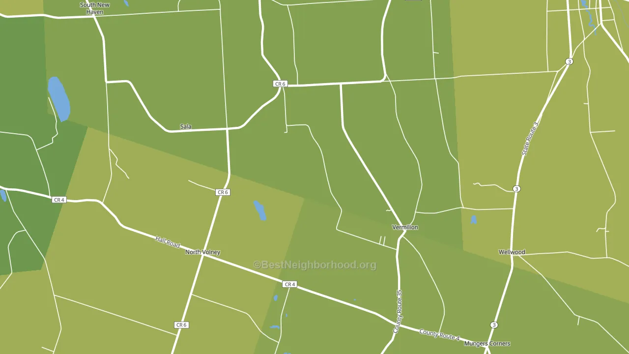 Vermilion, NY block-group voter-turnout map