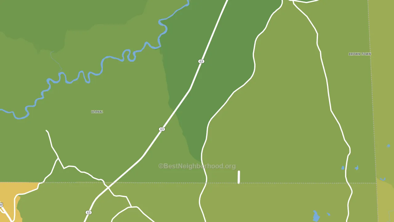 Vernal, MS block-group voter-turnout map