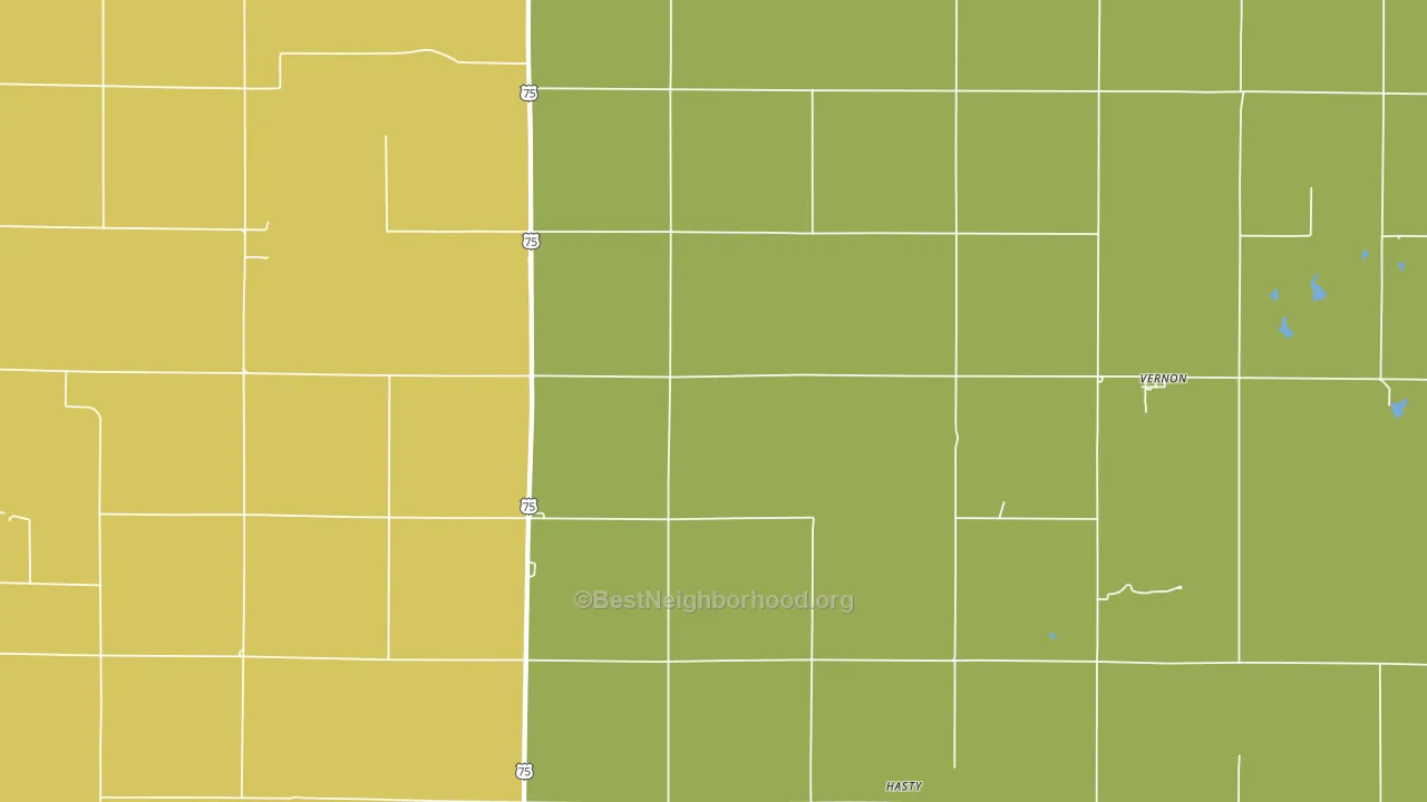 Vernon, KS block-group voter-turnout map