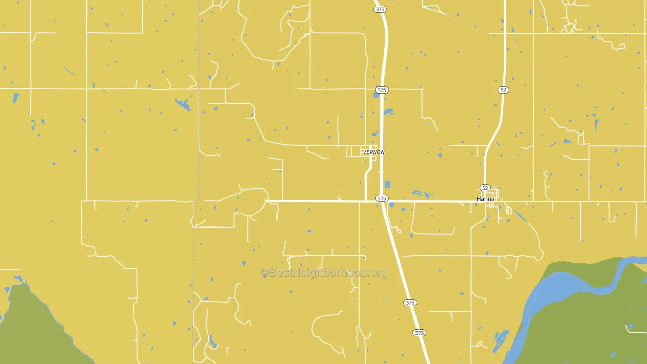 Vernon, OK block-group voter-turnout map