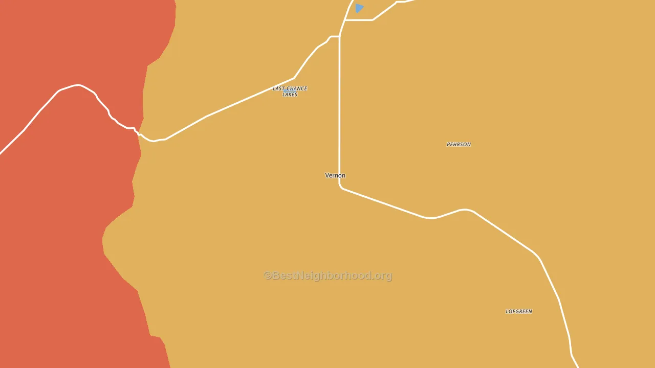 Vernon, UT block-group voter-turnout map