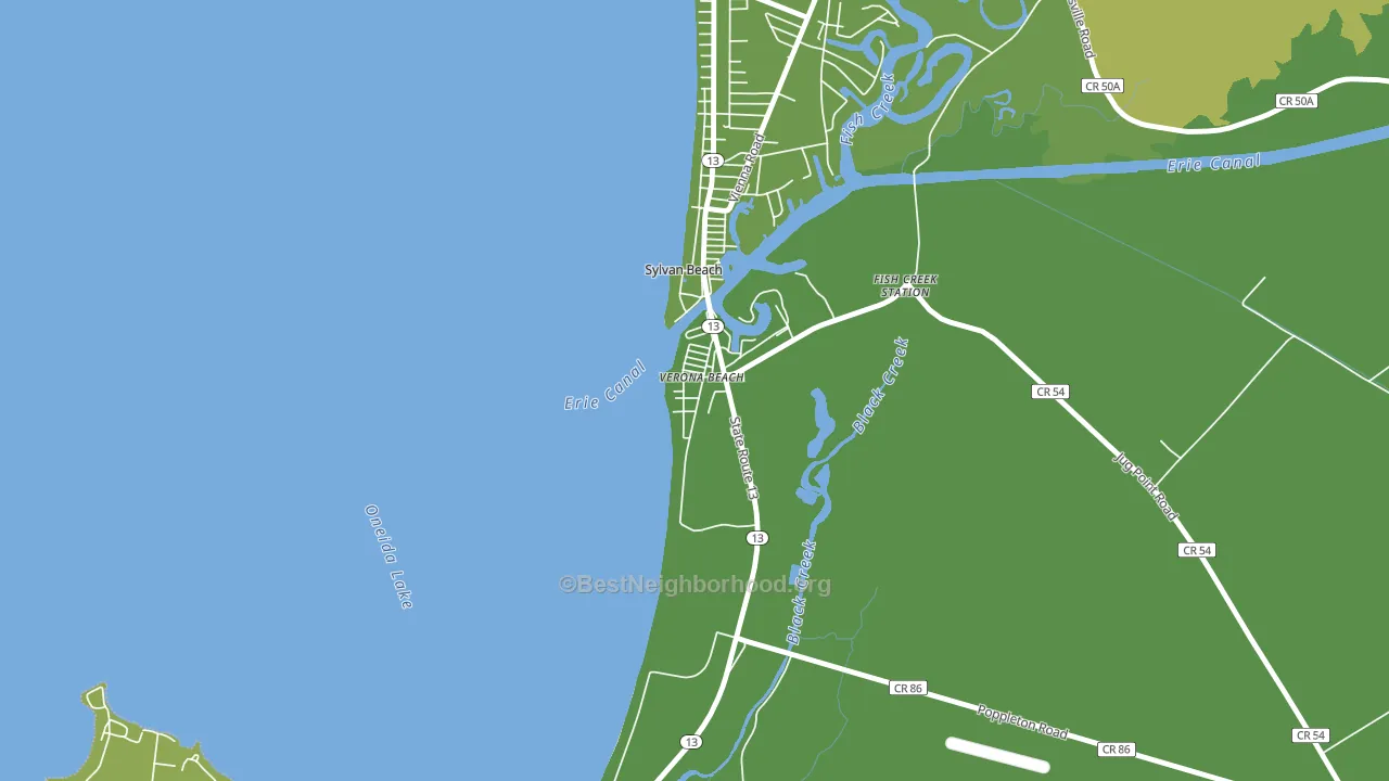 Verona Beach, NY block-group voter-turnout map