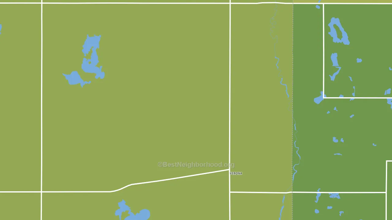 Verona, ND block-group voter-turnout map
