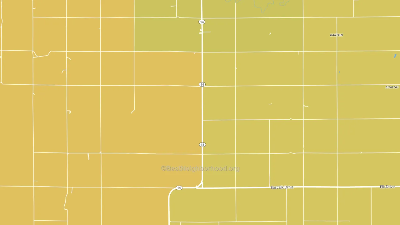 Vesper, KS block-group voter-turnout map