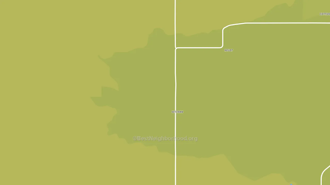 Veteran, WY block-group voter-turnout map