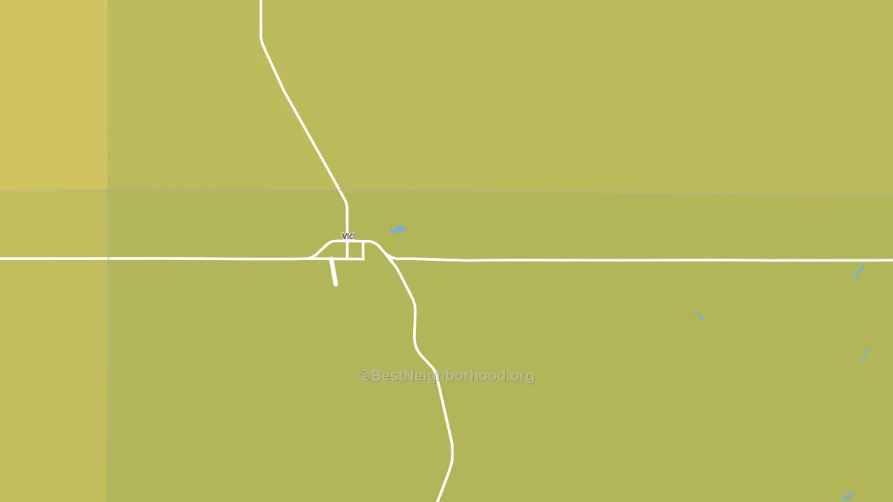 Vici, OK block-group voter-turnout map