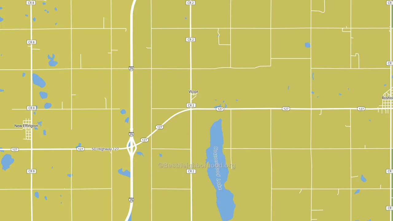 Victor, SD block-group voter-turnout map