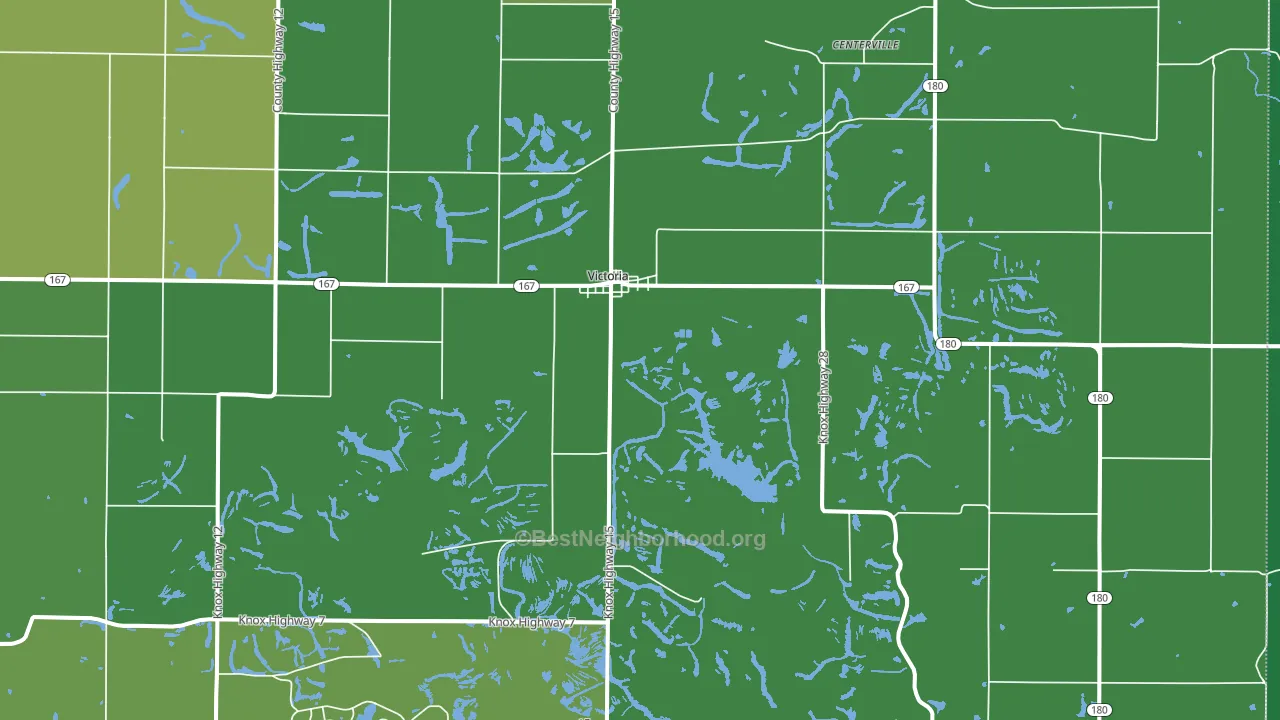 Victoria, IL block-group voter-turnout map
