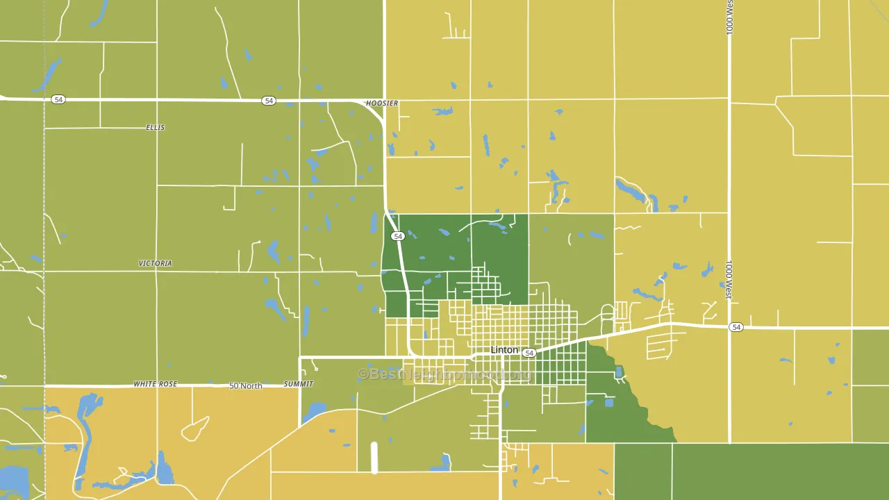 Victoria, IN block-group voter-turnout map