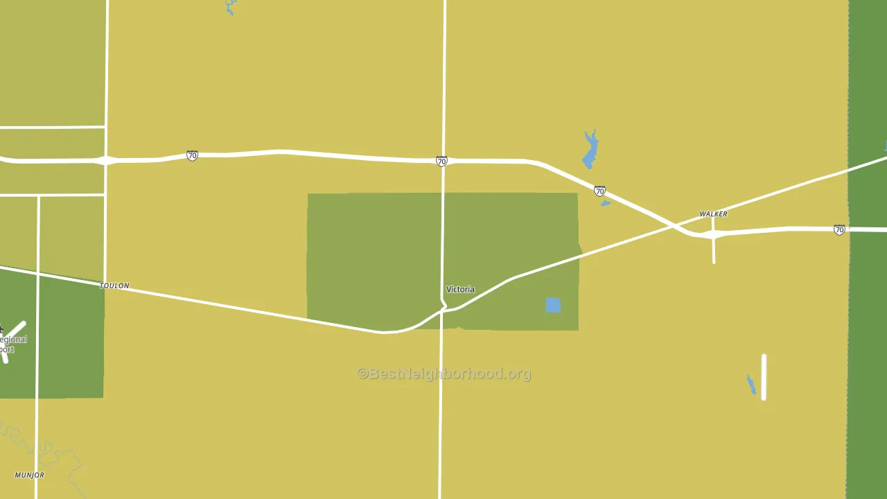 Victoria, KS block-group voter-turnout map