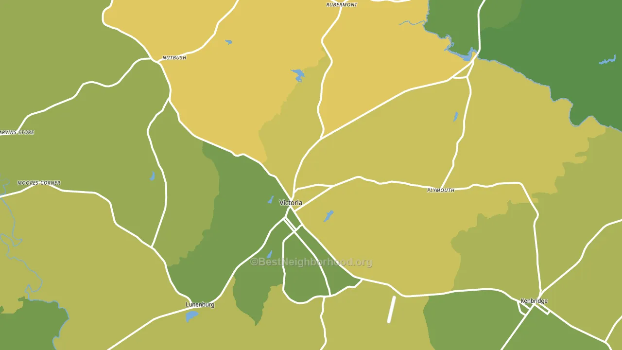 Victoria, VA block-group voter-turnout map
