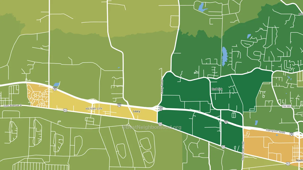 Victory City, TX block-group voter-turnout map