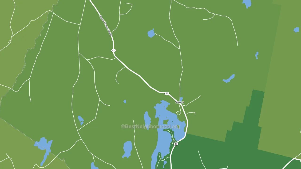 Vienna, ME block-group voter-turnout map