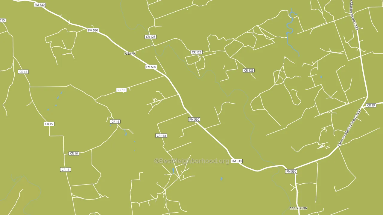 Vienna, TX block-group voter-turnout map