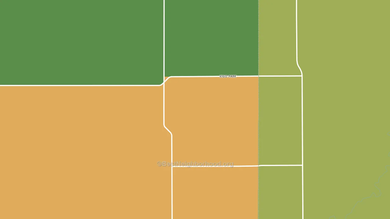 Vigo Park, TX block-group voter-turnout map