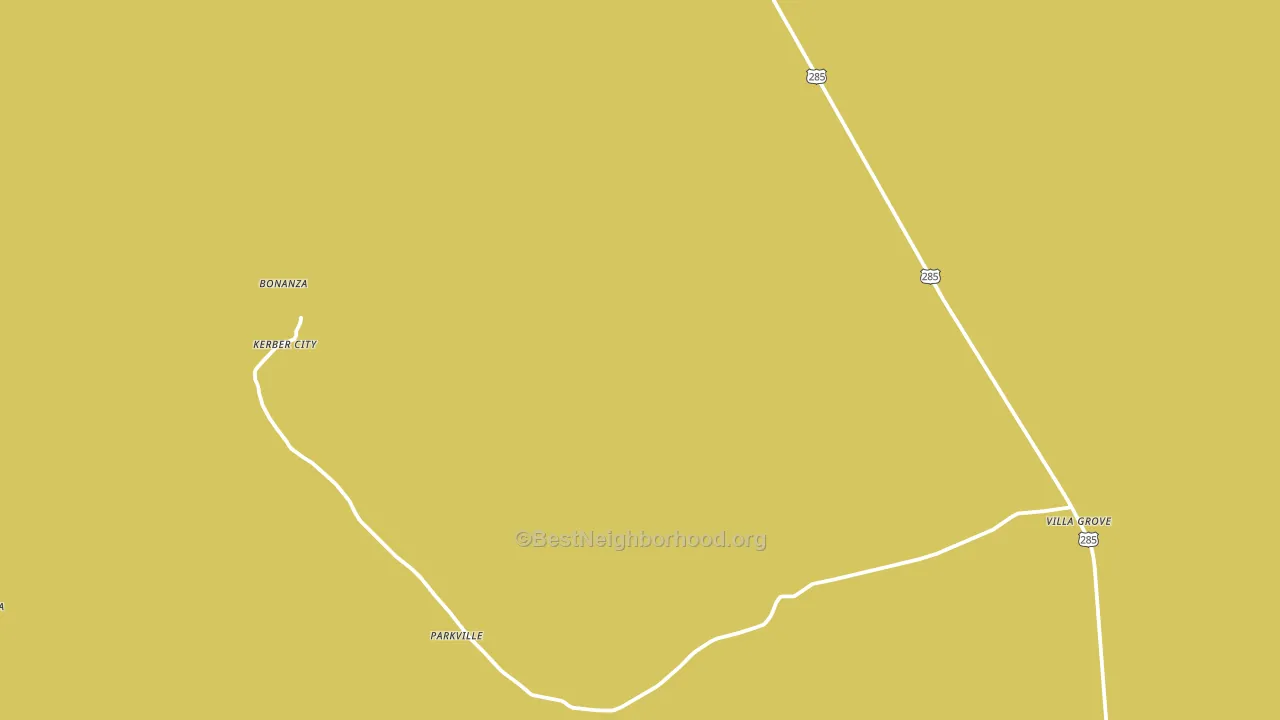Villa Grove, CO block-group voter-turnout map