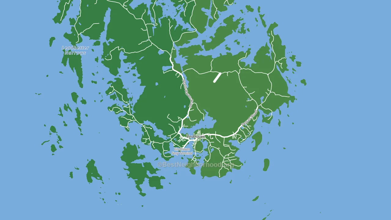 Vinalhaven, ME block-group voter-turnout map