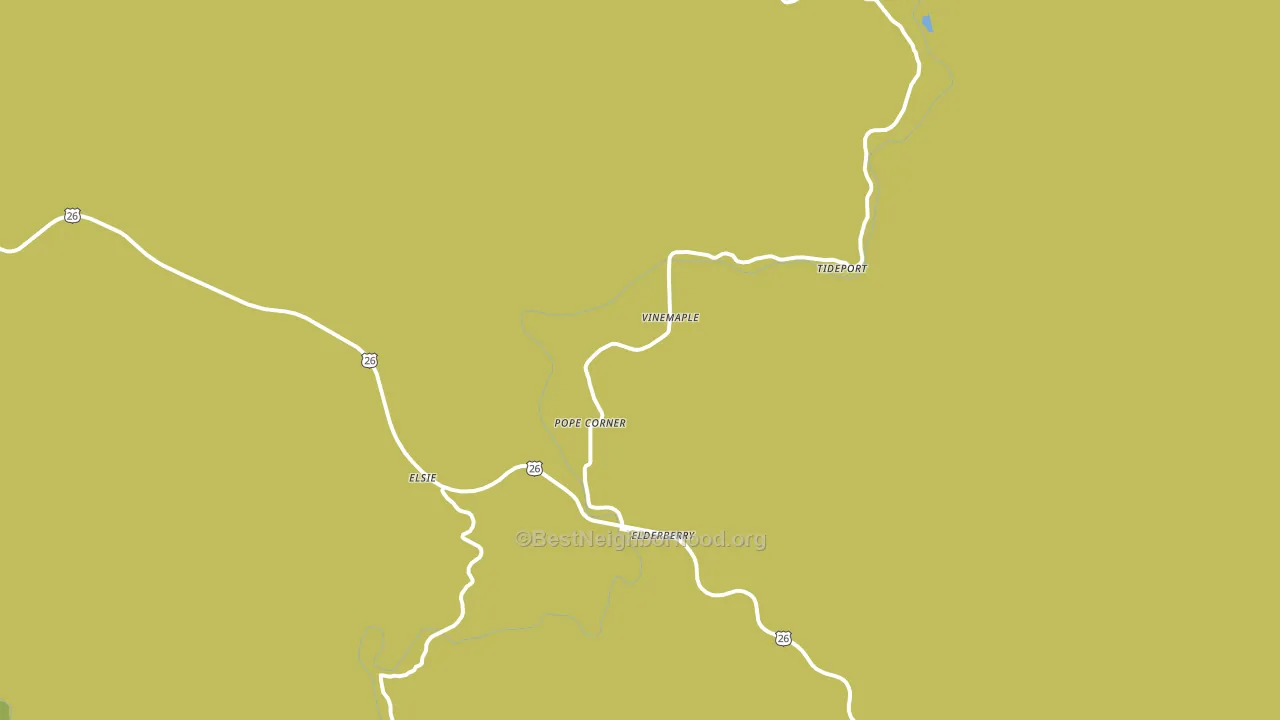Vinemaple, OR block-group voter-turnout map