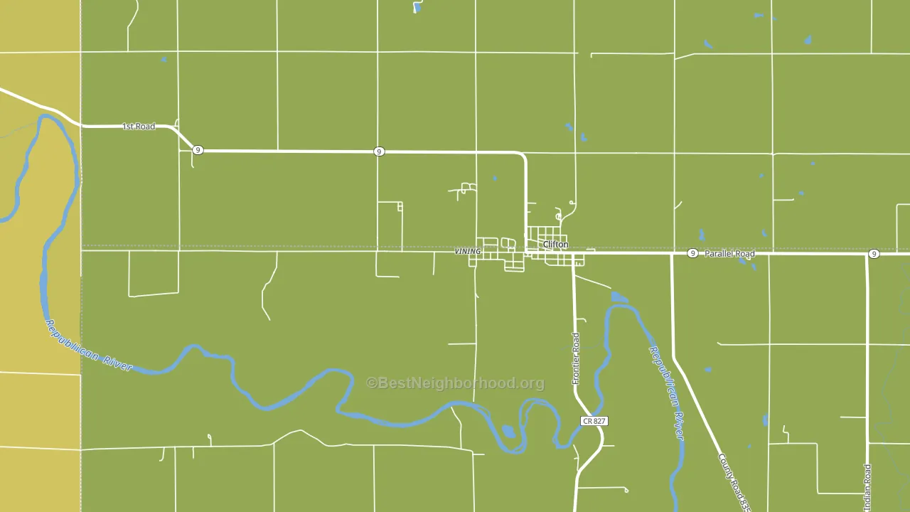 Vining, KS block-group voter-turnout map